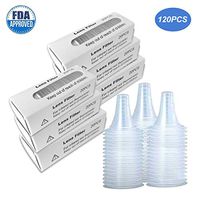 120Pcs Ear Thermometer Probe Covers,Disposable Earmuffs Earcap Replacement Lens Filters Refill Caps for All Braun ThermoScan Models & Other Types of Digital Thermometers BPA Free,FDA Proved