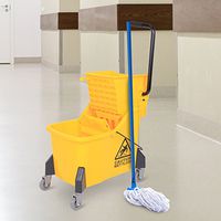 Generic DYHP-A10-CODE-4458-CLASS-8-- Yellow 44qt 11-Gallons ns Ye Rolling Mini Side ringer Press Mop e Pre Bucket Wringer g Mini --NV_1008004458-CXL-US10