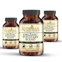 Organic Pituitary Blend - 60 Vegan Capsules in a Glass Bottle - for Maximum Pituitary Support - by Khroma Herbs