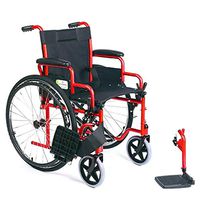 wheelchair Lightweight Manual Folding, Safety Belt Buckle Transport, Detachable Foot Pedal,Trolley for The Elderly Disabled