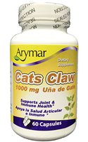 Cat's Claw 1000 mg 60 Capsules Supports Joint & Immune Health (Root Uncaria Tomentosa)