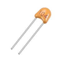 uxcell Monolithic Capacitor 50V 0.1uF Multilayer Ceramic Chip Capacitors for Computers DIY Yellow, Pack of 10