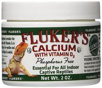 Fluker's Calcium Reptile Supplement with added Vitamin D3 - 2oz.