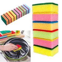 Benlet Home Kitchen Double Layer Soft Strong Water Absorption Dishwashing Sponge Sponges