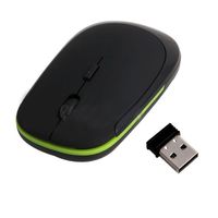 Premium Quality Black 2.4GHz Ultrathin USB 2.0 Wireless Optical Mouse Mice for PC/Laptop/Desktop Computer Accessories