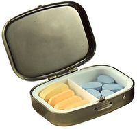 Top A Horse Custom Personalized Square Pill box Decorative Box Vitamin Container Pocket Or Wallet (Horse-1)