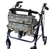 GUOER Walker Bag Suitable for Multiple Walking Aids Rollator Bag Multi-Size Multiple Colors (9.8Wx15.7L in,Color9808)