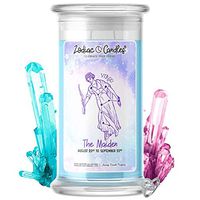 ♍ Virgo | Zodiac Star Signs Jewelry Candle 21oz | Surprise Prize Valued at $15 - $7,500 Inside | Choose From 30+ Scents | Freshly Picked Strawberries | Pearl