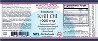 Protocol for Life Balance Neptune Krill Oil, 1000 Mg, 60 Softgels by PROTOCOL FOR LIFE BALANCE