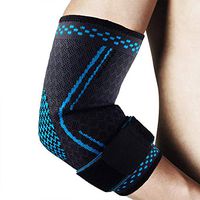 Elbow Brace Compression Sleeve Elastic Sleeve with Strap Arm Support for Tennis,Basketball,Golfer,Bodybuilding,Tendonitis,Arthritis,Workouts,Weightlifting,Pain Relief for Men&Women/M