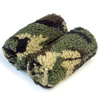 Universal Crutch Hand Grip Covers - Luxurious Soft Fleece with Sculpted Memory Foam Cores (Camo)