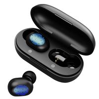Wireless Earbuds,Haylou GT1 Bluetooth 5.0 Sports HD Stereo Touch Control Earbuds with IPX5 Waterproof/Fast Connection/Mini Case(Only 30g)/Total 12H Playtime (Obsidian Black)