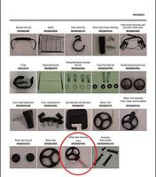 Medline Walker Wheel Assembly - Rear - Fits MDS86825 Rollator - 1 Pair