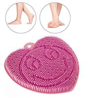 Foot massage pad, silicone heart foot massage pad and mat for blood circulation tension release (pink)