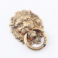 Universal Vintage Antique Finger Ring Holder Grip for Cell Phone iPhone Tablet iPad - Lion Head (Gold)