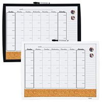 2 in 1 Dry Erase Calendar & Bulletin Board + Magnetic Combination 17 x 23