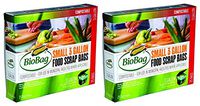 Biobag, Food Waste Bags, 3 Gallon, 25 Count (Pack Of 2)
