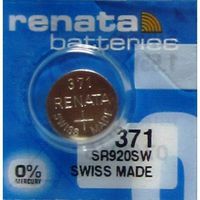 2 X Strip of 10 Genuine Fresh Renata 371 SR920SW Swiss Made Silver 1.55v Batteries by Renata