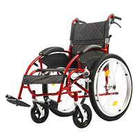 Xue Yang Shop Transport Wheelchair, Four Brakes Foldable backrest Widening armrest pad,24" Rear Wheel, seat Width 46CM / 18 inchesbearing Weight 250 lbs