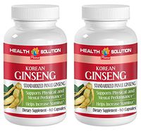 Panax ginseng and rhodiola rosea - KOREAN GINSENG - improvement in mental focus (2 Bottles)