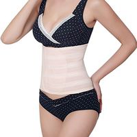 Happy Will Breathable Postpartum Recovery Belly Waist Slimming Belt Shapewear Band Wrapper Abdomen Abdominal Binder for Women and Maternity with Stylus L