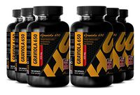 Liver Support - GRAVIOLA Extract - Vitamins a - 6 Bottles 600 Capsules