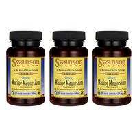 Swanson Simag Marine Magnesium 200 Milligrams Elemental 200 Milligrams 60 Veg Capsules (3 Pack)