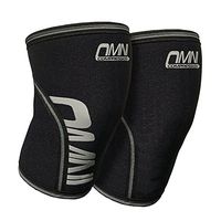 Omni Compression Fitness Knee Sleeves, Pair. 7mm Padded Neoprene, 15-20mmHg Strength Offers Strong Brace Support for Weightlifting, Powerlifting, and Crossfit Activities for Men and Women (XX-Large)