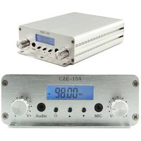 CZH CZE-15A 3W/15W FM Stereo PLL Broadcast Transmitter 87.5-108MHZ