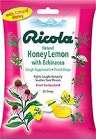 Ricola Honeylemon with Echinacea Cough Suppressant Throat Drop 19 Count (2 Pack)