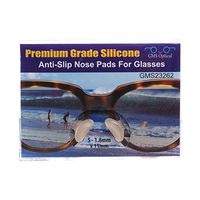 10 Pair Clear -1.8mm x 13mm Non-Slip Nose Pads for Eyeglasses by GMS Optical - Premium Grade Silicone