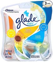 Glade Plugins Scented Oil Refill Clean Linen/Sunny Days 1.34 oz. (Pack Of 3)