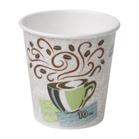 Dixie PerfecTouch 10 oz. Insulated Paper Hot Coffee Cup by GP PRO (Georgia-Pacific), Coffee Haze, 92959, 1,000 Count (50 Cups Per Sleeve, 20 Sleeves Per Case)