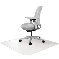 Resilia Office Desk Chair Mat - for Carpet (with Grippers) Clear, 47 Inches x 57 Inches, Made in The USA