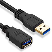 USB 3.0 Extension Cable 20 ft,JewMod USB Extension Cable USB 3.0 Extender Cord Type A Male to Female Data Transfer Lead for Hard Drive,Printer,Keyboard,Camera,USB Flash Drive,Card Reader