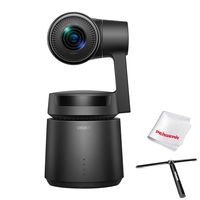 OBSBOT Tail AI Camera, 3 Axis Gimbal with Integrated Camera, 4K/60fps Video 12 MP Photos, Smart AI Tracking, 3.5X Optical Auto-Zoom Lens, Gesture Control, Works with Android iOS Smartphone (Black)