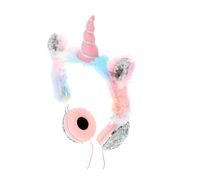 Icing Rainbow Sequin Furry Unicorn Headphones