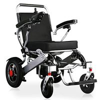 Oceanindw Lightweight Electric Wheelchair - Portable Foldable Aviation Aluminum Alloy Frame with 500W Motor and Electromagnetic Brake, Stable Load 120kg
