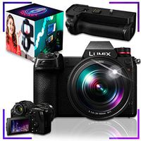 Panasonic Lumix DC-S1R Mirrorless Digital Camera with 24-105mm Lens, and Panasonic DMW-BGS1 Battery Grip Bundle