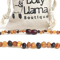 Raw Amber Necklace (Unisex) Alternative Pain Relief - Certified Genuine Baltic Amber Necklace - Tri-Color