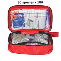 FairOnly 180PCS/Set 30 Kinds First Aid Kit Emergency Bag Home Car Outdoor Guide Kit