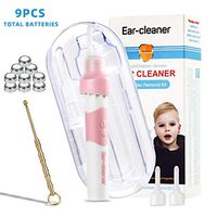 Ear Wax Removal Kit, Ear Cleaner, 40000hrs Life and Pain Free of Ear Wax Removal Tool, Ear Cleaning Kit, Ear Wax Remover, Electric High Suction Vacuum Ear Pick with Led Light for Adult and Kids