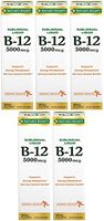 Nature's Bounty B-12 5000 mcg Sublingual Liquid Energy Health, 2 Fl Oz (5 Bottles)