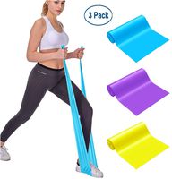 Professional Upgrade Resistance Bands, 3 PC Different Strengths of Exercise Bands, 5 ft. Long Latex Free Elastic Stretch Bands for Physical Therapy, Yoga, Pilates, Rehab, Home Workout