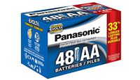 Panasonic Energy Corporation LR6XE/48PC Platinum Power AA Alkaline Battery, 48 Pack