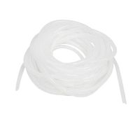 uxcell a13032800ux0334 8mm PE Spiral Wrapping Wire Computer Manager Cable Clear White 33Ft