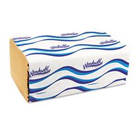 Embossed Singlefold Towels, 9 3/10 x 10 1/2, Natural, 250/Pack, 16 Packs/Carton