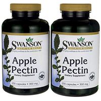 Swanson Apple Pectin 300 Milligrams 500 Capsules 2 Bottles