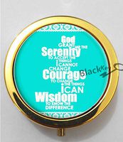 BlackKey God Grant Me The Serenity 3-Compartment Decorative Pocket Gift Box Case Organizer for Pill, Color 2 -1188