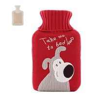 1L Cute Hot-Water Bottle Water Bag Water Injection handwarmer Pocket Dog